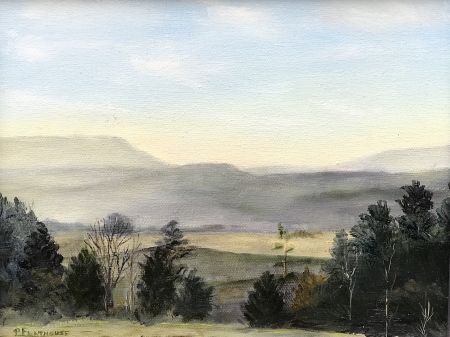 Grey Green Mountains by artist Pat Flathouse